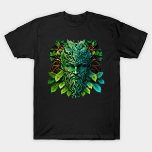 Jack Of The Wood Traditional Pagan Celtic Greenman T-Shirt